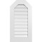 Ekena Millwork Octagonal Top Surface Mount PVC Gable Vent: Functional, w/ 3-1/2"W x 1"P Standard Frame, 18"W x 34"H GVPOT18X3401SF - alternate 1